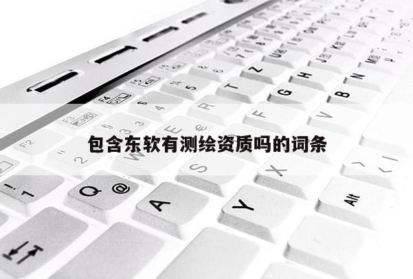 包含東軟有測繪資質嗎的詞條