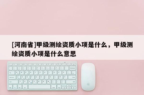 [河南省]甲級(jí)測(cè)繪資質(zhì)小項(xiàng)是什么，甲級(jí)測(cè)繪資質(zhì)小項(xiàng)是什么意思