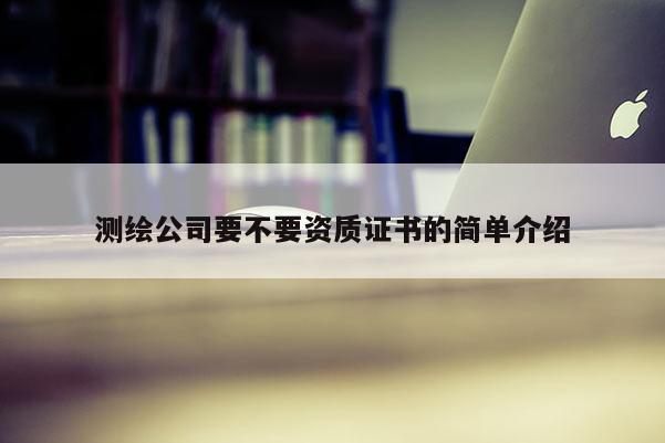 測繪公司要不要資質證書的簡單介紹