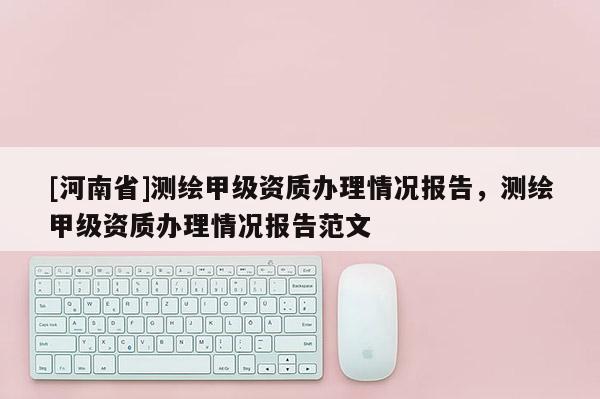 [河南省]測繪甲級資質辦理情況報告，測繪甲級資質辦理情況報告范文