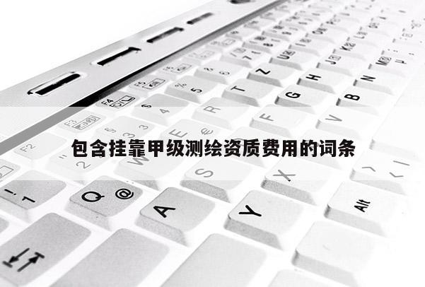 包含 *** 甲級測繪資質費用的詞條
