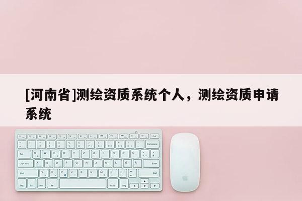 [河南省]測繪資質系統個人，測繪資質申請系統