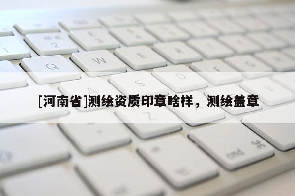 [河南省]測繪資質印章啥樣，測繪蓋章