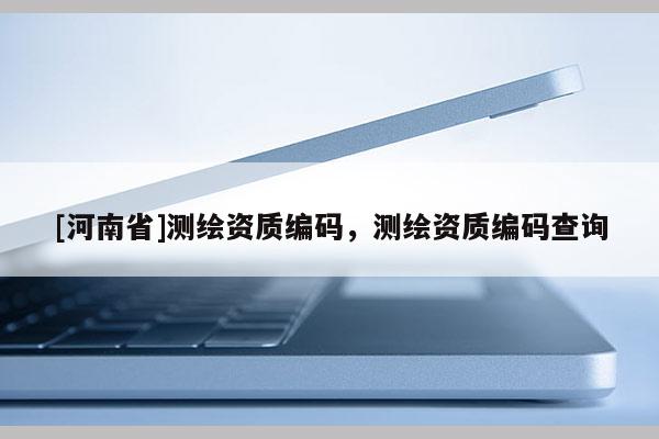 [河南省]測繪資質編碼，測繪資質編碼查詢
